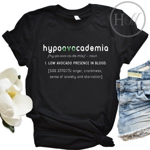 Funny Avocado Shirt, Avocado Clothing, Food Quote, T-Shirt Avocado, Definition Shirts,  Plant Based T Shirt, Gift For Vegetarian Chef