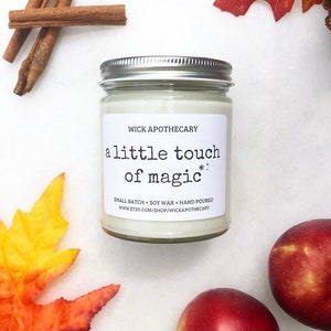 Apple spice candle l fall candle l Halloween l  fall decor l hygge l  apple cinnamon l scented candle