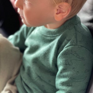 Interlock de lana merino de manga larga