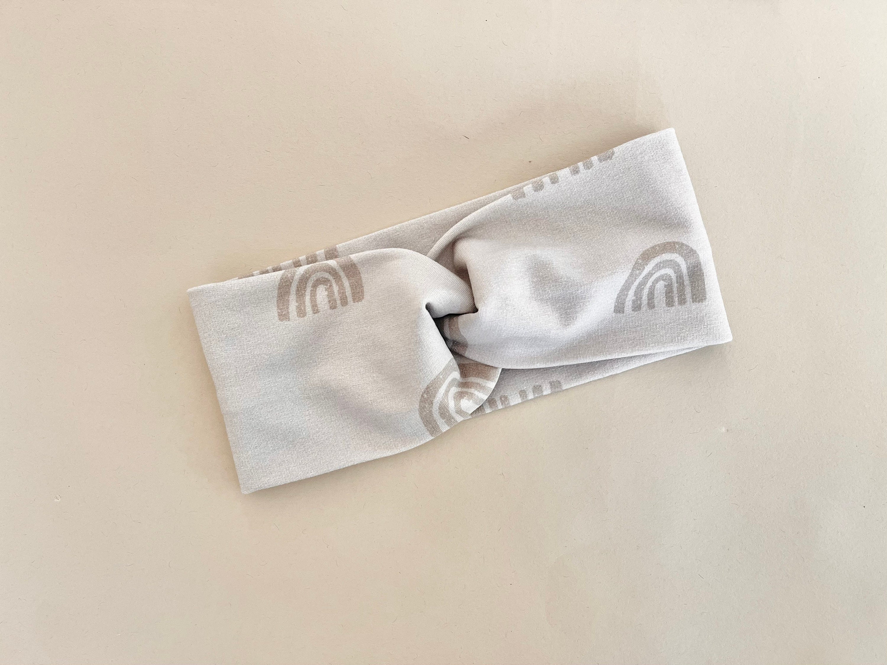 Hair Band Knot Hair Band Rainbow Beige Minimalism Nude Etsy UK