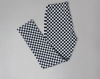 Leggings cuadros negro blanco Vans Retro