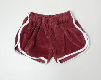 Shorts Frottee curled cotton retro