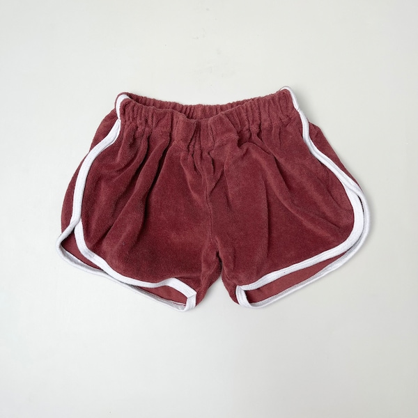 Shorts Frottee curled cotton retro