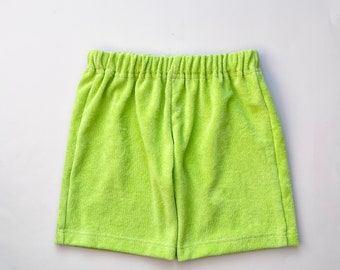 Shorts terry jersey curled cotton pants