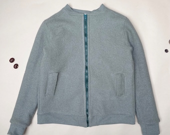Bomber jacket boiled wool boiled wool jacket