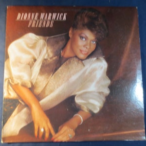 DIONNE WARWICK, FRIENDS, Dionne Warwick Album, Dionne Warwick Lp, Vintage Vinyl, Records, Vinyl Record, Lp, Vintage Records, 1985 Records
