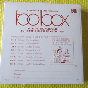 Reel to Reel, MUSIKHINTERGRÜNDE, Studio RADIO Werbung, 5 Inch, Radio Tapes, Radio Werbung, Hintergrundmusik, Reel to Reel Tape