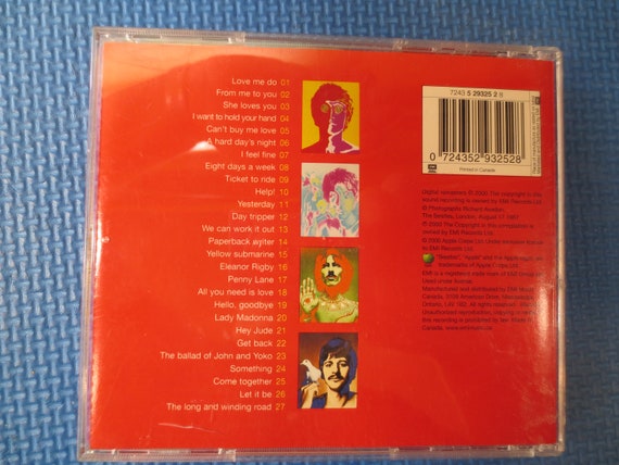 The BEATLES, NUMBER One's, Rock and Roll, 2000 Compact Disc