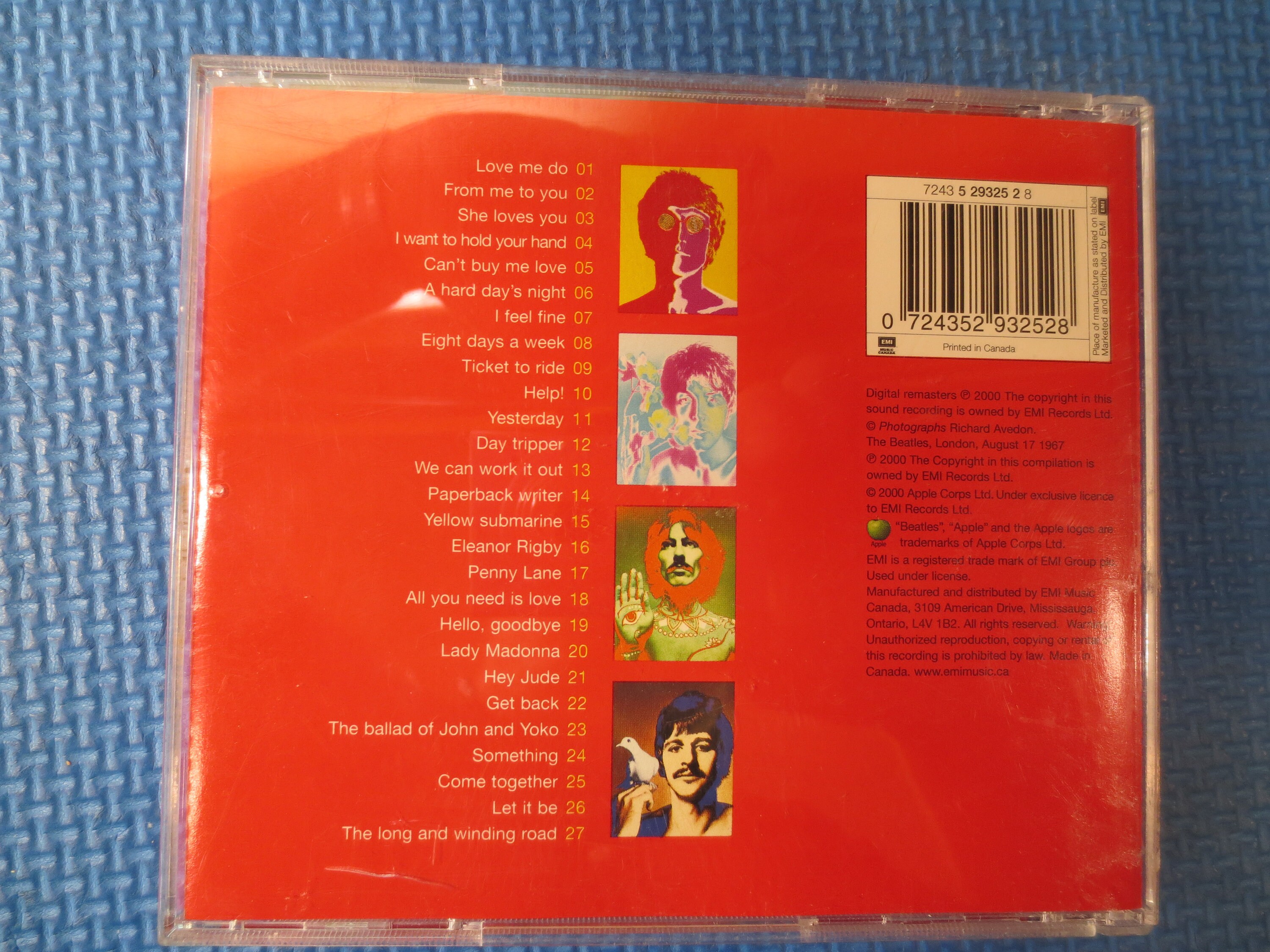 Vintage Cd's, the BEATLES, Number ONE'S, the BEATLES Cd
