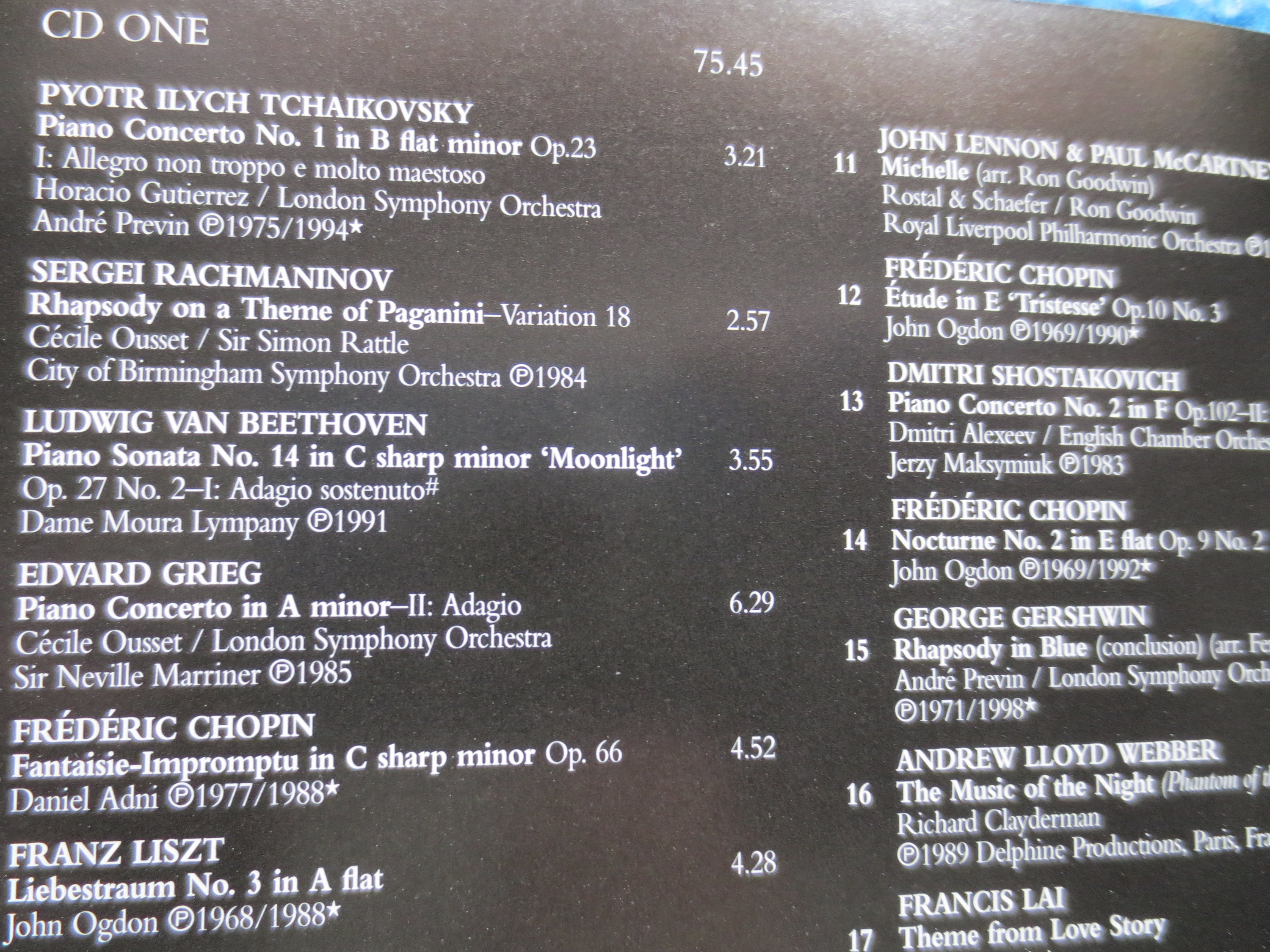 Vintage Romantic Piano Classical Music CD - 2002 Compact Disc - Etsy