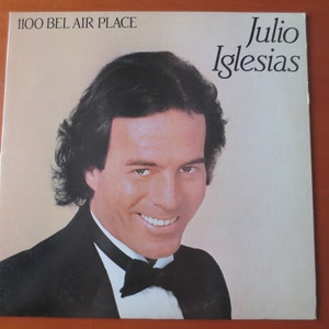 JULIO IGLESIAS, 1100 BEL Air Place, Pop Record, Julio Iglesias Music, Julio Iglesias Album, Vinyl Record, lps, Vintage Records, 1984 Records