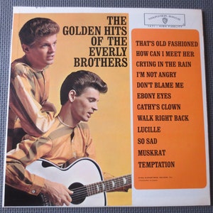 Vintage Records, The EVERLY BROTHERS, GOLDEN Hits, Everly Brothers Lp, Pop Records, Vintage Vinyl, Record Vinyl, Vinyl Albums, 1962 Records