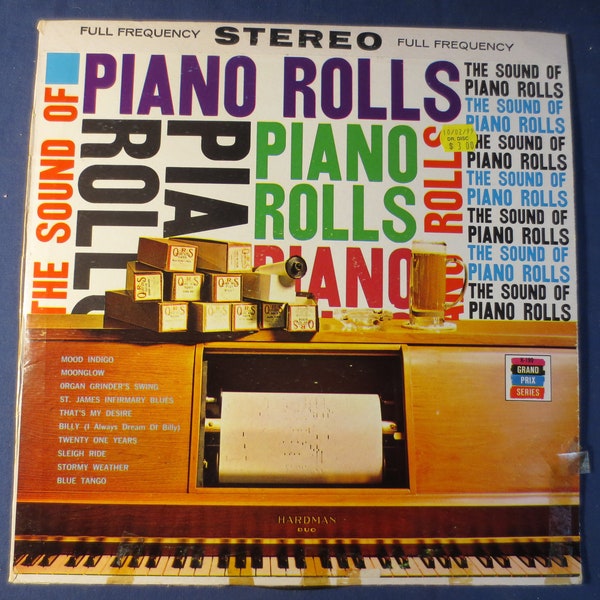 Vintage Records, The SOUNDS of PIANO ROLLS, Ragtime Records, Honky Tonk Records, Vintage Vinyl, Record Vinyl, Vinyl Record, Lp, 1963 Records
