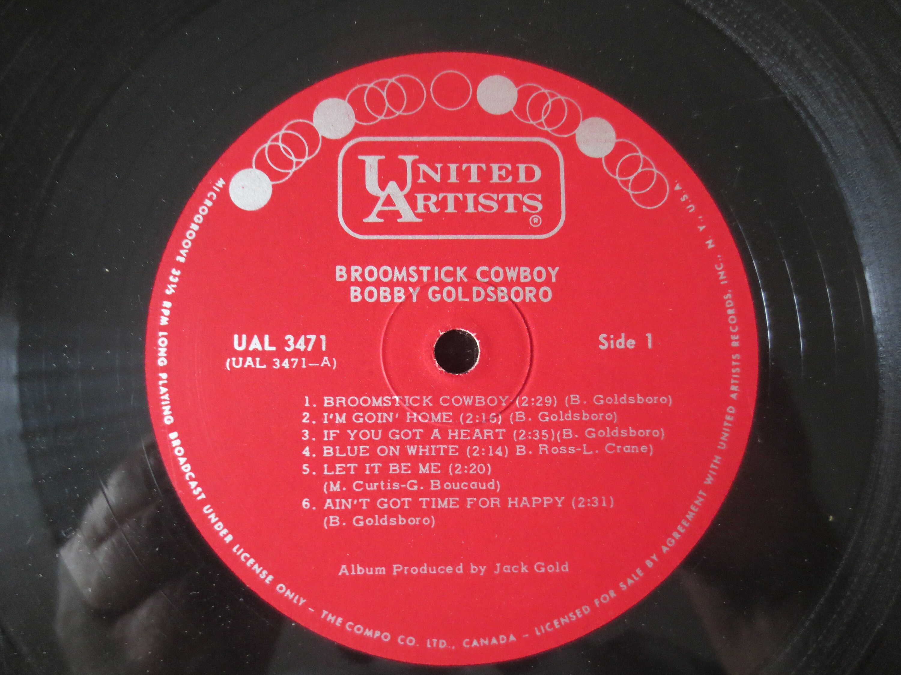 Vintage Records BOBBY GOLDSBORO BROOMSTICK Cowboy Vintage Etsy