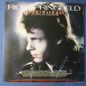 RICK SPRINGFIELD, Hard to HOLD, Vintage Vinyl, Rock Record, Record, Vinyl Lp, Record Vinyl, Vinyl Records, Lp, Vintage Records, 1984 Records