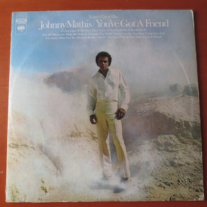 Vintage Records, JOHNNY MATHIS, You&#39;ve Got A FRIEND, Johnny Mathis Record, Johnny Mathis Album, Johnny Mathis Vinyl, Vinyl Lps, 1971 Records