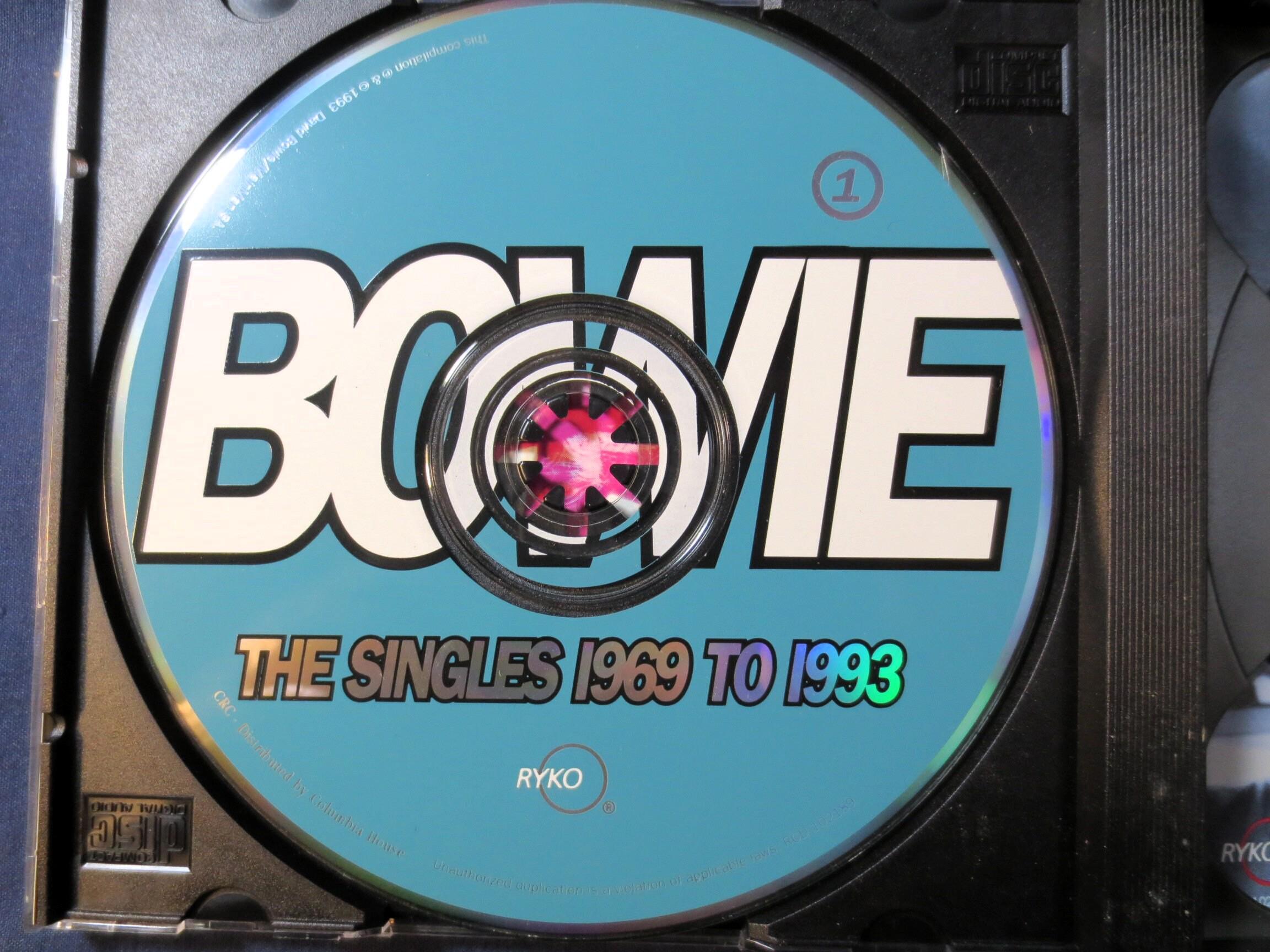 DAVID BOWIE, the Singles 1969-1993, 1993 Compact Disc, Vintage Cd