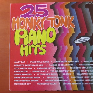 Vintage Records, 25 HONKY TONK, PIANO Hits, Records, Country Records, Vintage Vinyl, Record Vinyl, Vinyl Lp, Vinyl Albums, Lps, 1976 Records