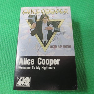 Cassette Tapes, ALICE COOPER Tape, Welcome To My NIGHTMARE, Alice Cooper Album, Alice Cooper Music, Tape Cassette, Cassette, 1975 Cassette