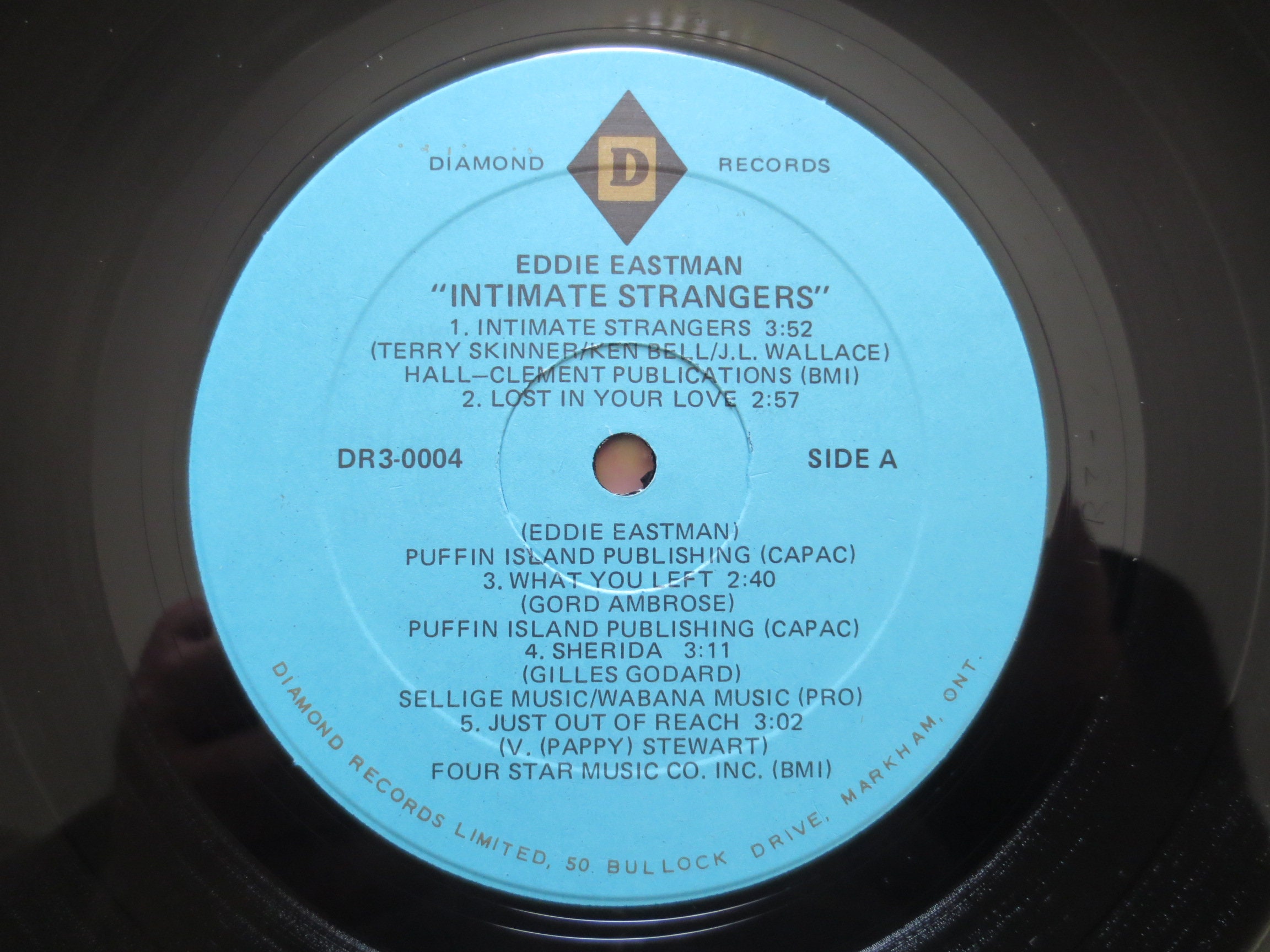 Vintage Records EDDIE EASTMAN Record INTIMATE Strangers Etsy