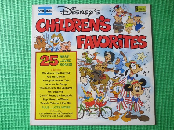 DISNEY'S CHILDREN'S FAVORITES, Disneyland Records, Disney