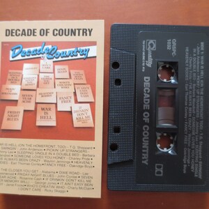 Vintage Cassette, DECADE of COUNTRY, Country MUSIC Tape, Classic Country Lp, Tape Cassette, Country Cassette, Music Cassette, 1986 Cassette