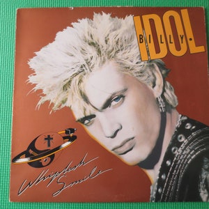 BILLY IDOL Record, Whiplash Smile, Billy IDOL Album, Billy Idol Vinyl, Vintage Vinyl, Vinyl Lp, Vinyl Records, Vintage Records, 1986 Records