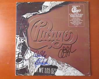 Vintage Schallplatten, CHICAGO, Chicago X, AUTOGRAHED Schallplatten, Vintage Schallplatte, Chicago Albums, 1976 Schallplatten