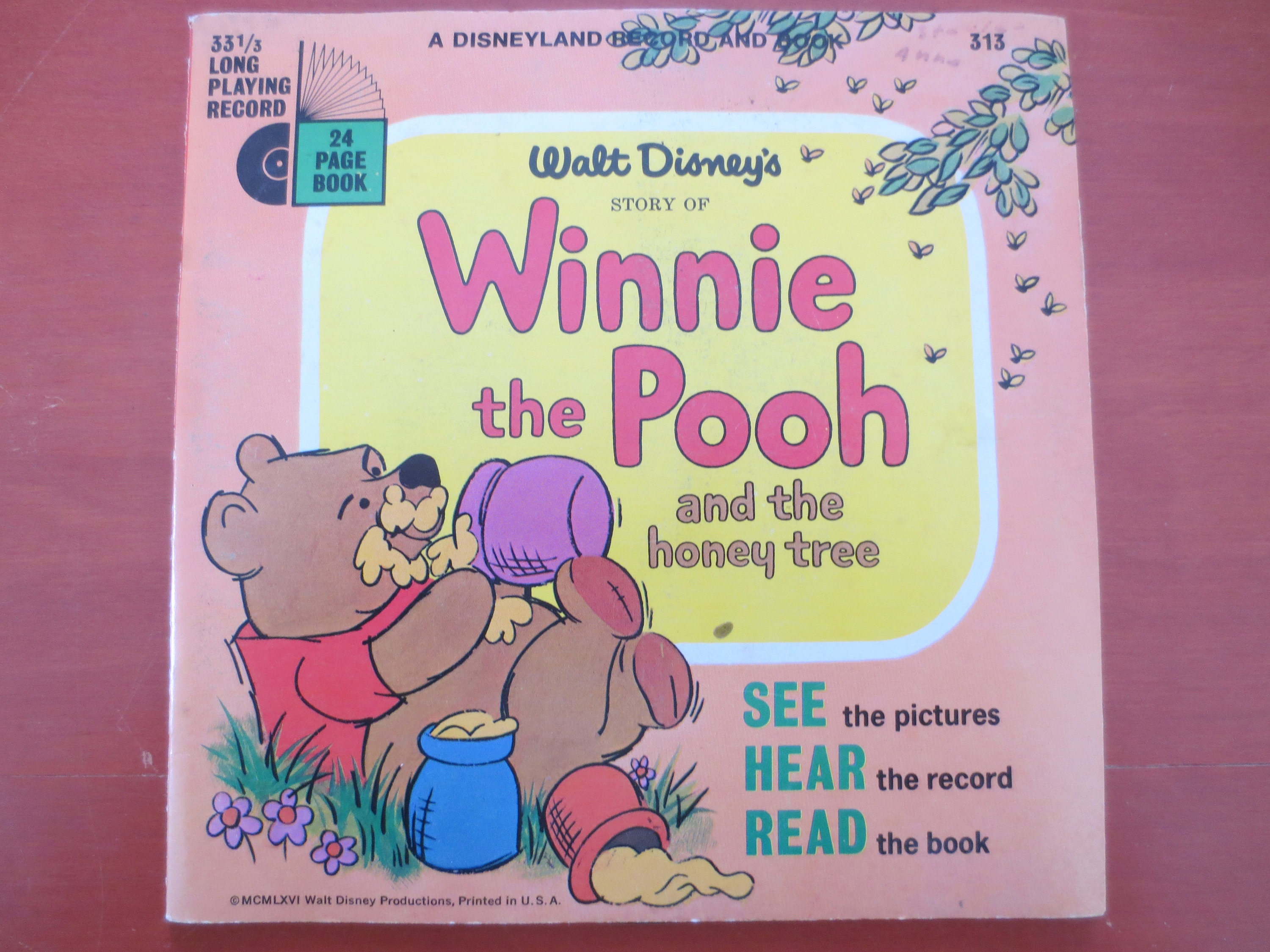 ＭCMLXVI ＷＡLT DISNEY PROD. POOH 1966 Vintage Winnie the Pooh Record: Disneyland Book & LP, 1966 - Etsy