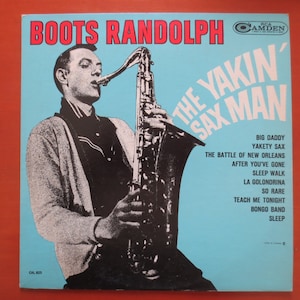 Discos antigos, álbum BOOTS RANDOLPH, LP Yakin SAX Man, discos de jazz, vinil de jazz, vinil antigo, disco de vinil, discos de vinil, discos de 1964