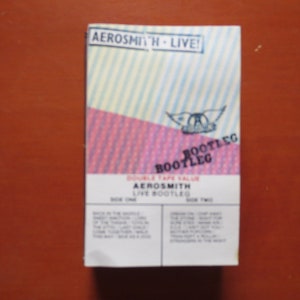 Kassettenbänder, AEROSMITH Tape, Live BOOTLEG Tape, AEROSMITH Album, AeroSmith Music, AeroSmith Song, Tonbandkassette, Kassette, 1978 Kassette