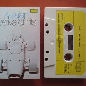 Vintage Cassette, HERBERT Von KARAJAN, FESTIVAL of Hits, Karajan Lp, Tape Cassette, Classical Cassette, Classical Tape, 1972 Cassette
