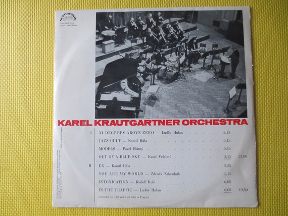 Karel Krautgartner Orchestra - KK2 Vinyl Record - 1966 Jazz Album