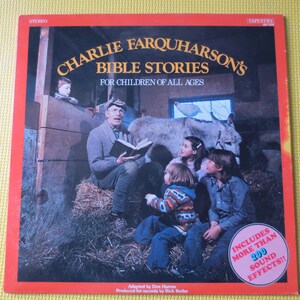 CHARLIE FARQUHARSON, BIBLE Stories, Kids Album, Comedy Lp, Comedy Record, Canadian Comedy, Vinyl Record, Lp, Vintage Records, 1981 Records