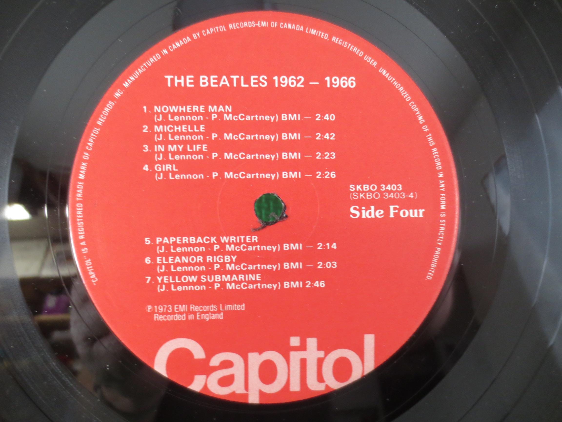 The BEATLES, RED Album, 1962-1966, BEATLES, 1973 Record, Vinyl Lp