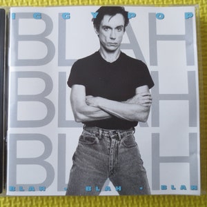 Vintage Cd&#39;s, IGGY POP, Blah BLAH Blah, Iggy Pop Cd, Iggy Pop Lp, Iggy Pop Album, Rock Music Cd, Rock Cd, Music Cd, Cds, 1986 Compact Disc
