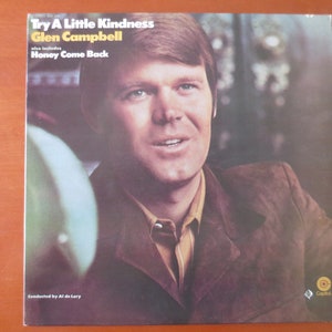 Vintage Records, Album GLEN CAMPBELL, Try A Little KINDNESS, Glen Campbell Vinyl, Glen Campbell Lp, Country Record, Vinyl Lps, 1970 Records