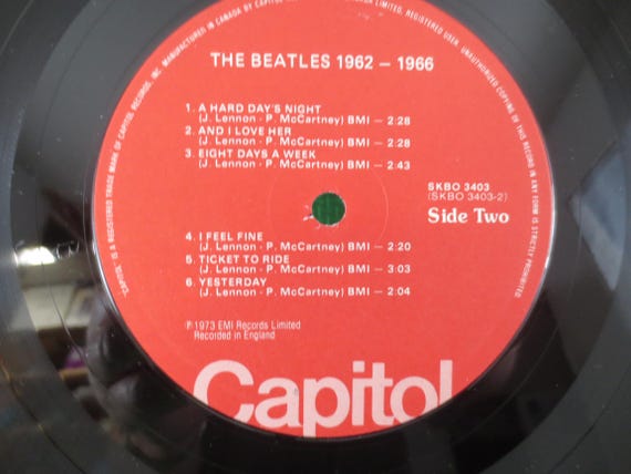 The Beatles – 1962–66 (red Album) (1973) Vinyl LP (2-record Set