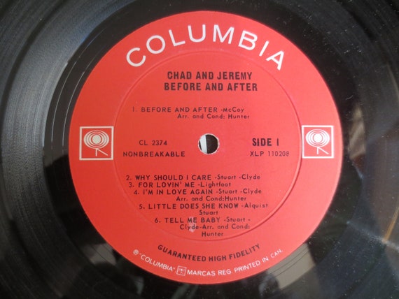 Chad & Jeremy – Before and After (1965) Vinyl LP - Etsy