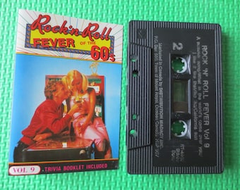 ROCK and ROLL, Fiebre de los 60, Vol 9, 1975 Cinta de casete, Casete vintage