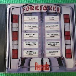 Vintage Cd&#39;s, FOREIGNER, FOREIGNER Cd, Records, Records Cd, Rock Music Cd, Vintage Compact Disc, Cd Music, Pop Music Cd, 1982 Compact Discs