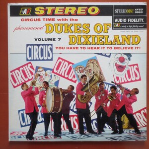 DUKES of DIXIELAND, CIRCUS Time Lp, Dixieland Record, Dixieland Album, Dixieland Vinyl, Dixieland Lp, Vinyl, Vintage Records, 1958 Records