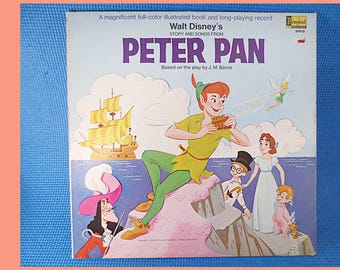 Vintage Disneyland Records Peter Pan Vinyl LP, 1969