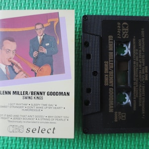 Vintage Cassette, GLENN MILLER, SWING Kings, Glenn Miller Tape, Glenn Miller Cassette, Jazz Cassette, Jazz Tapes, Cassette, 1985 Cassette