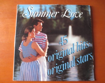 SUMMER LOVE, 45 Original Hits, 4 Records, 1987 Record, Vinyl Lp