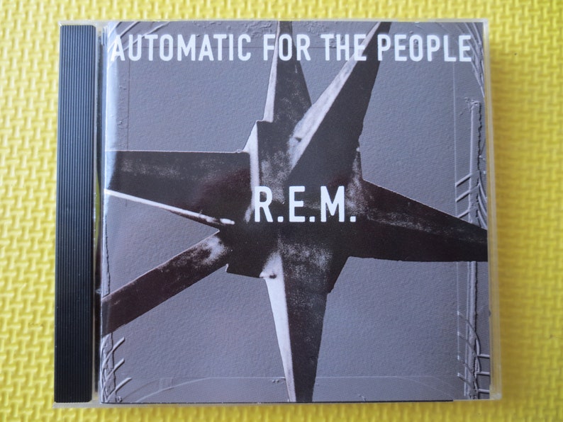 Vintage Cd's, R.E.M., AUTOMATIC For the People, R.E.M. Cd, R.E.M. Lp, Music Cd, Rock Music Cd, Pop Cd, R.E.M. Song, Rock, 1992 Compact Disc image 1