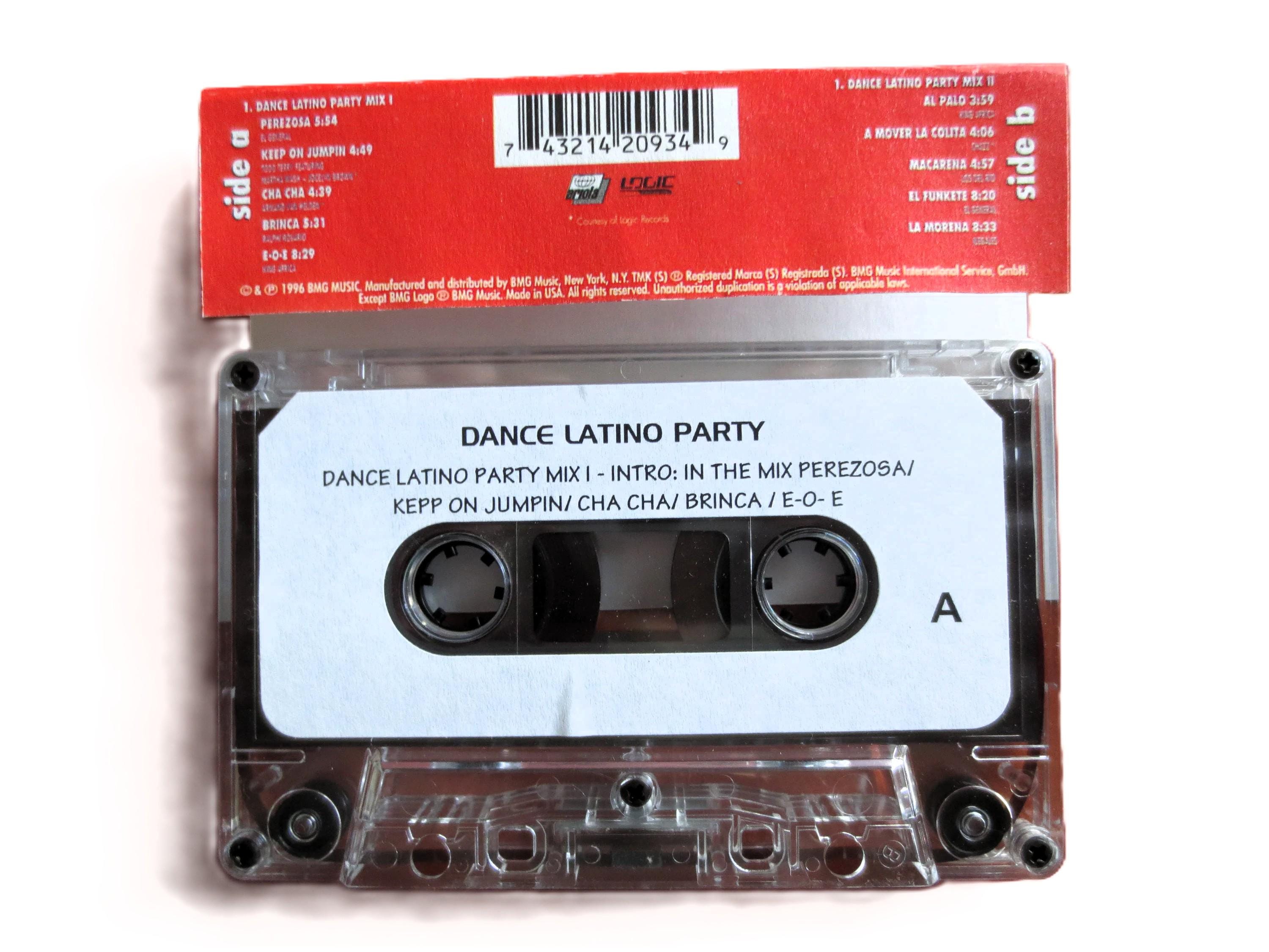 LATINO DANCE PARTY, 1996 Cassette Tape, Latino Music Mix - Etsy