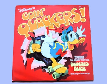 DONALD DUCK, Goin' Quackers, DISNEYLAND Album, 1980 Record, Vintage Vinyl