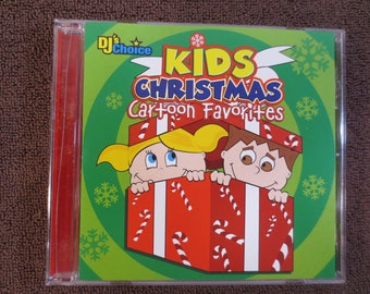 Vintage Cd's, KID's CHRISTMAS Cd, CARTOON Favorites Cd, Christmas Music Cd, Childrens Cd, Kid's Compact Disc, Christmas Songs Cd, Cd's Kids