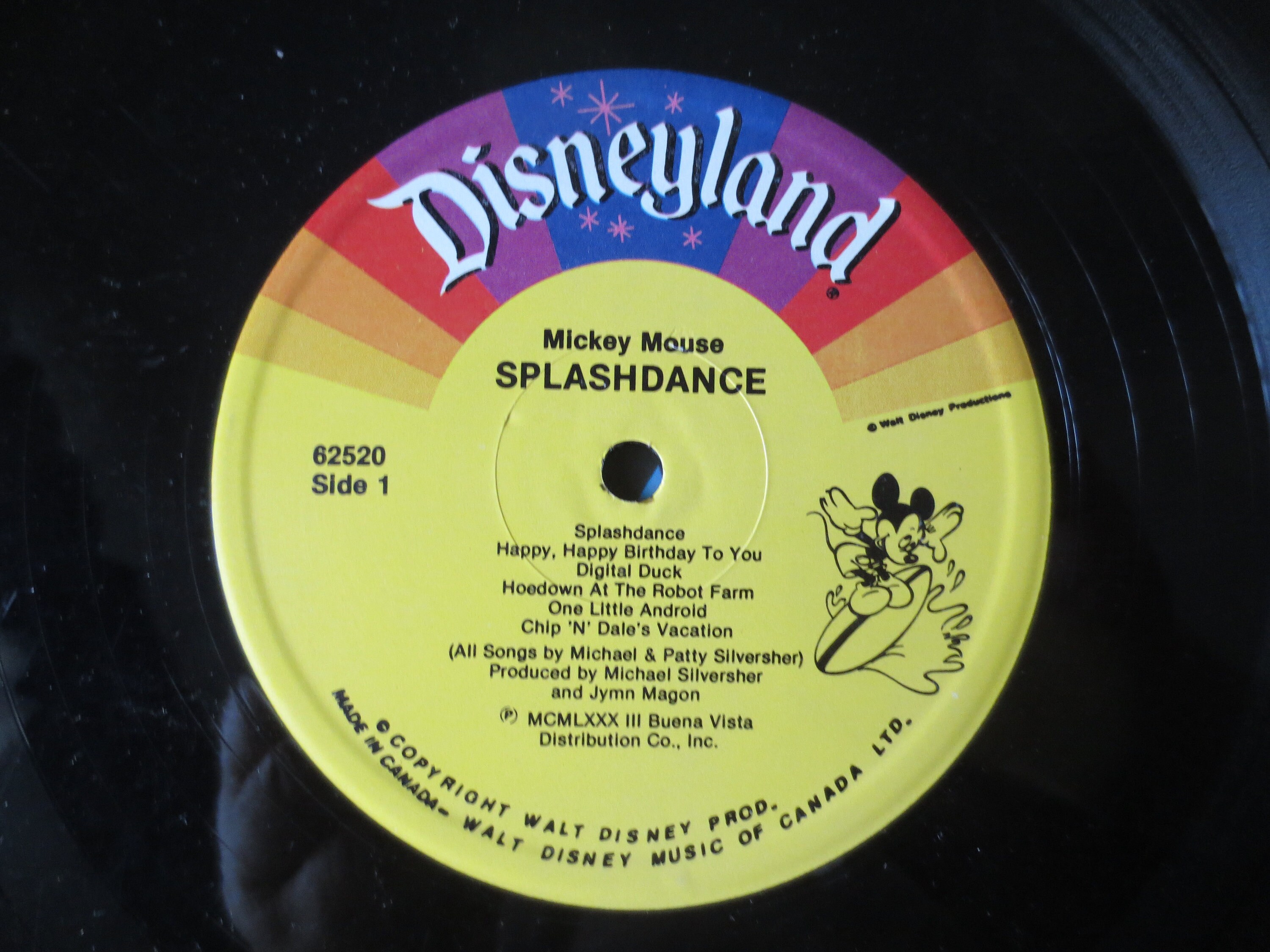 ミッキーマウス スプラッシュダンス レコード - 1983年